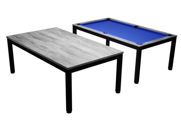 Pool Table / Dining Table Vancouver II 7 ft. black/grey